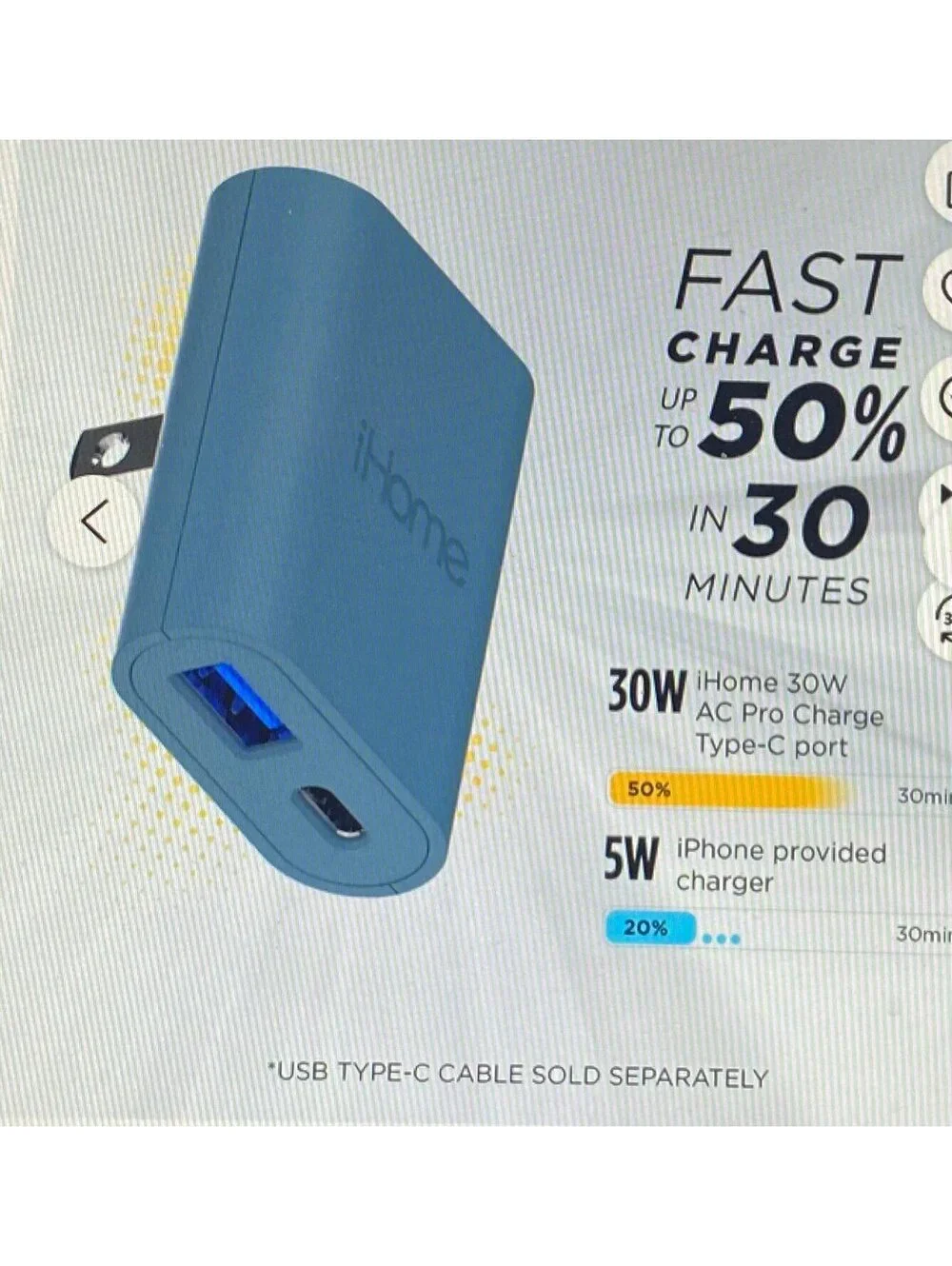 iHome 30w dual